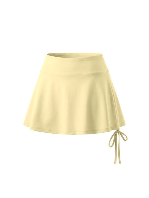 Drawstring A-Line Yoga Skort